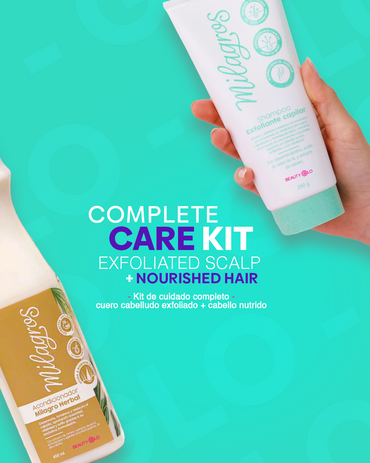 Milagros Kit Detox & Herbal Repair – Exfoliating Shampoo & Herbal Conditioner – Scalp Renewal & Hair Strength