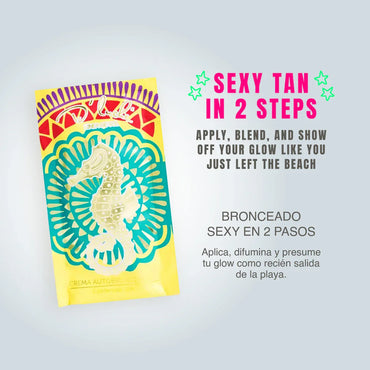 D'Luchi Kit Bronze Babe Espuma Autobronceadora + Crema Autobronceadora en Sachet + Cepillo Aplicador - Bronceado Natural