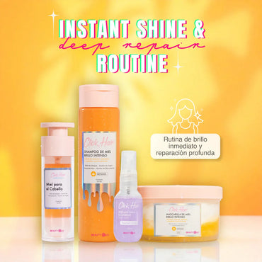 Click Hair Kit Miel de Vida: Shampoo de Miel de Abeja + Mascarilla + Miel Capilar + Mini Perfume de Regalo