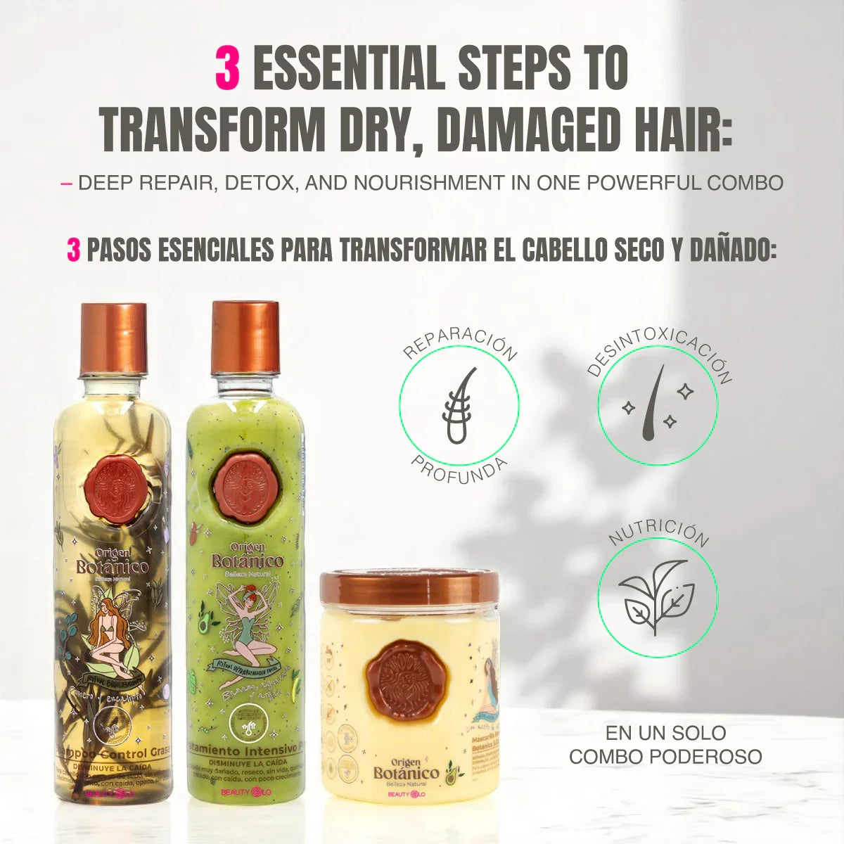 Ritual Botanico Hair Rescue & Cleansing Kit – Plex + Rosemary Shampoo + Bomb Mask