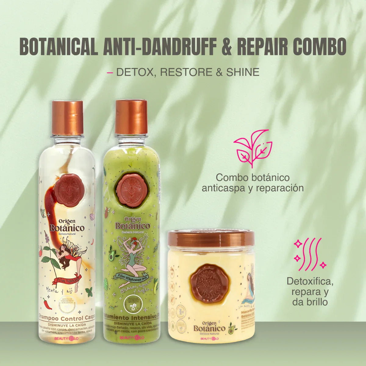 Ritual Botanico Hair Repair Kit – Plex Treatment + Aji Shampoo + Botanical Bomb Mask