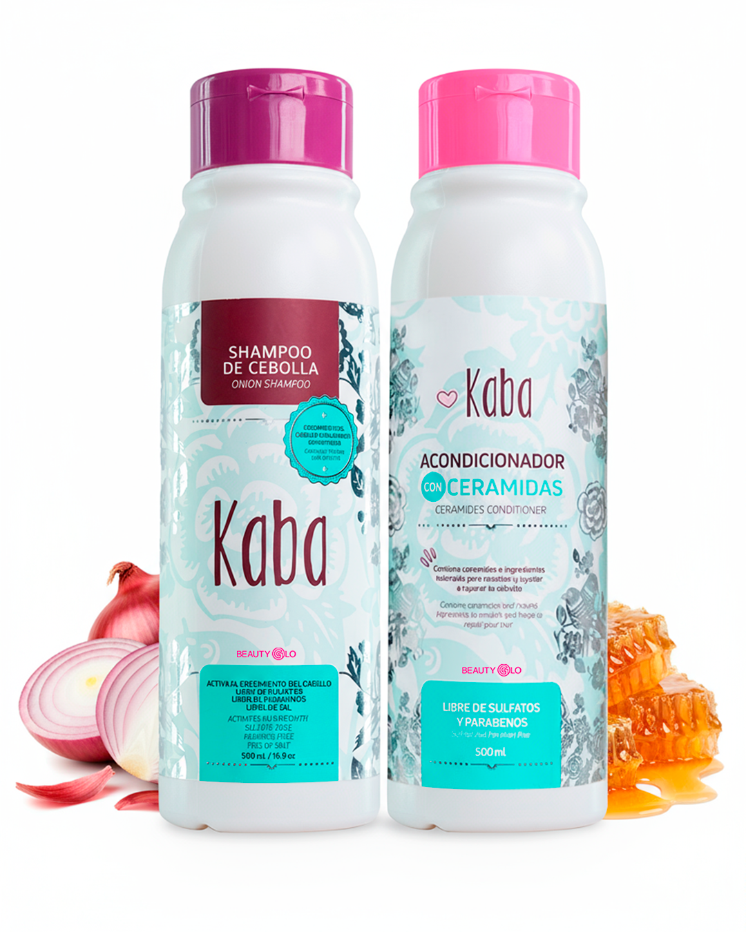 Kaba Onion Shampoo and Ceramide Conditioner – Repair & Shine Set