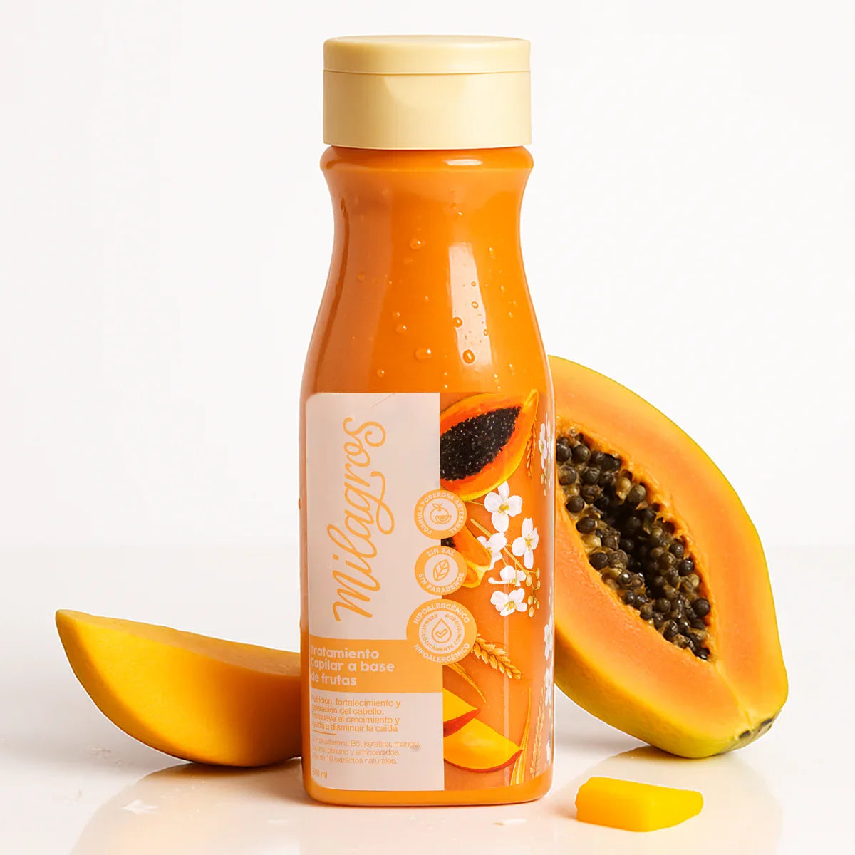 Milagros Tratamiento de Frutas – Nutrición y Fortalecimiento Capilar con Extractos Naturales - 500ml