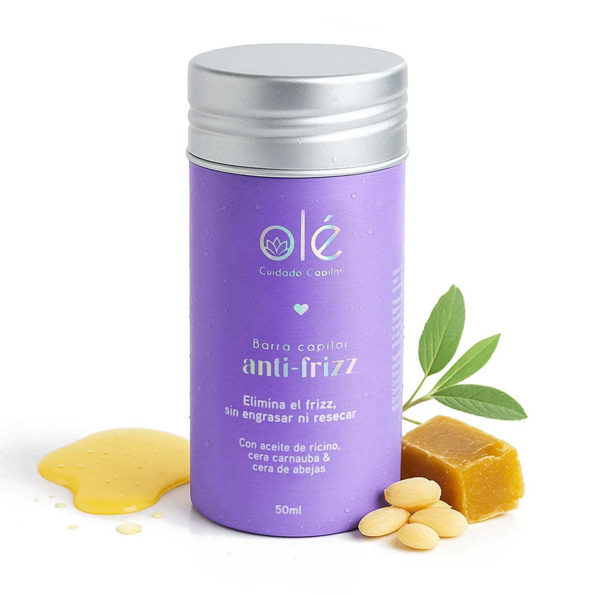 Olé Capilar Anti-Frizz Hairstick — Neutral Translucent Shade — 50g