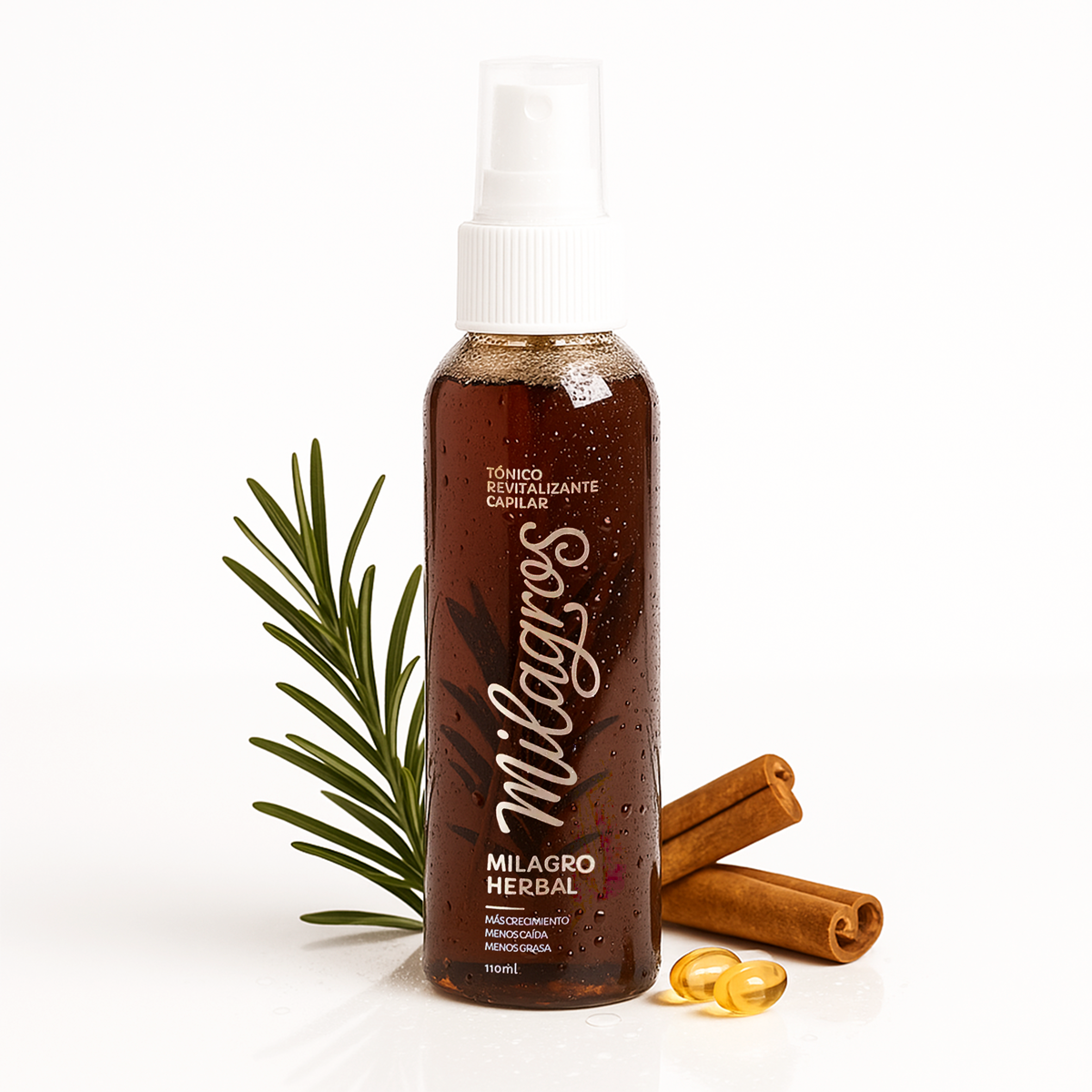 Milagros Tónico Herbal – Fortalecimiento y Crecimiento Capilar | 110 ml.