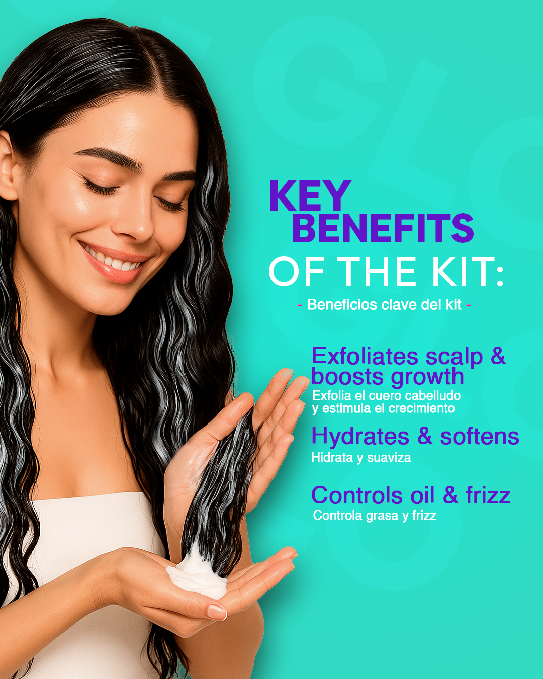 Milagros Kit Detox & Herbal Repair – Exfoliating Shampoo & Herbal Conditioner – Scalp Renewal & Hair Strength