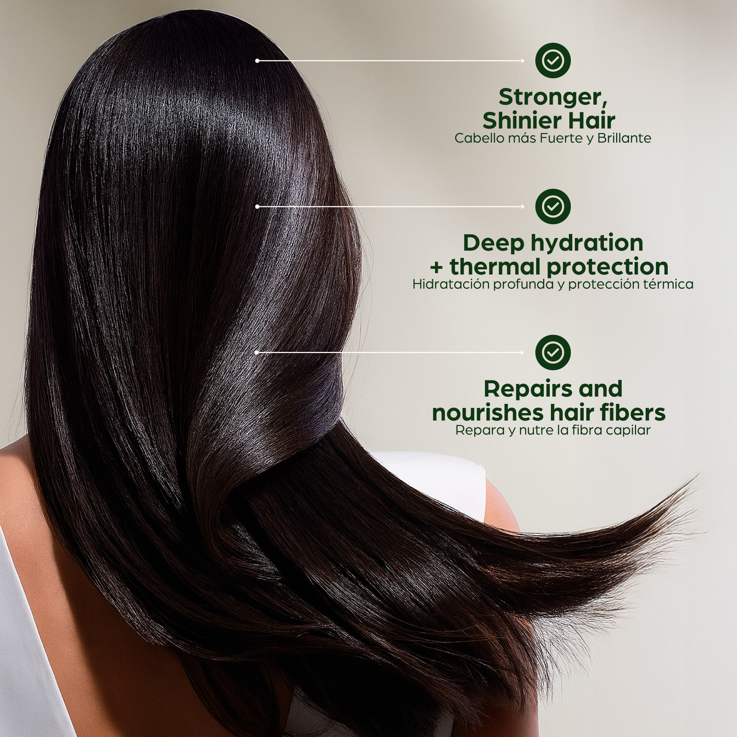 QUERA Organic Salon Hair At Home Keratin Treatment – Cherry Scent Anti Frizz System for Smooth Silky Hair
