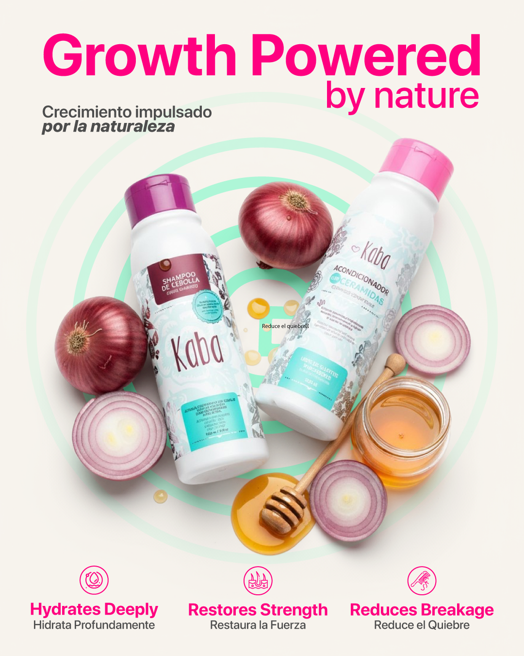 Kaba Onion Shampoo and Ceramide Conditioner – Repair & Shine Set