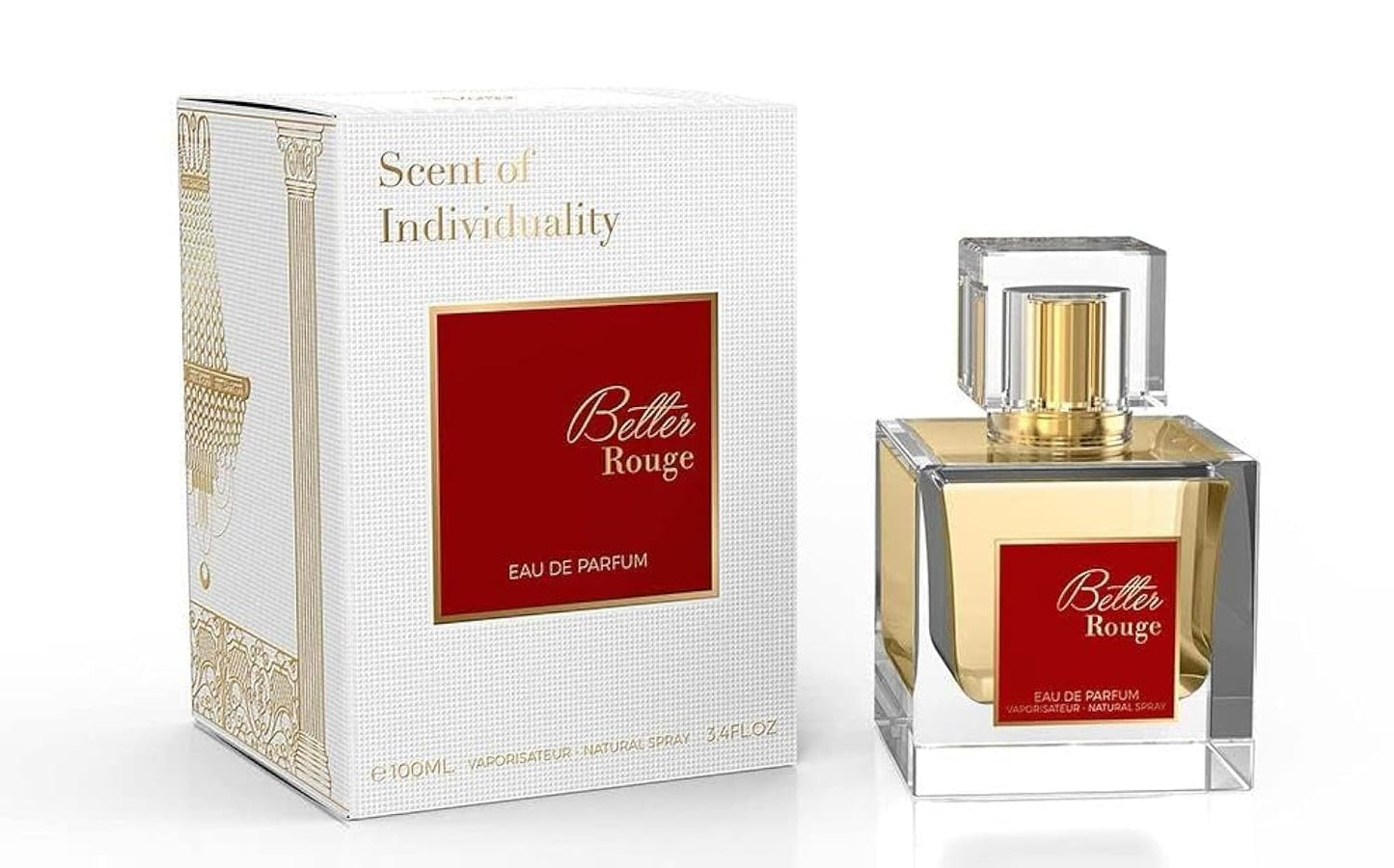 Better Rouge Unisex Cologne 100ml – Warm Sweet Luxury Scent for Men & Women, Long Lasting Elegant Aroma