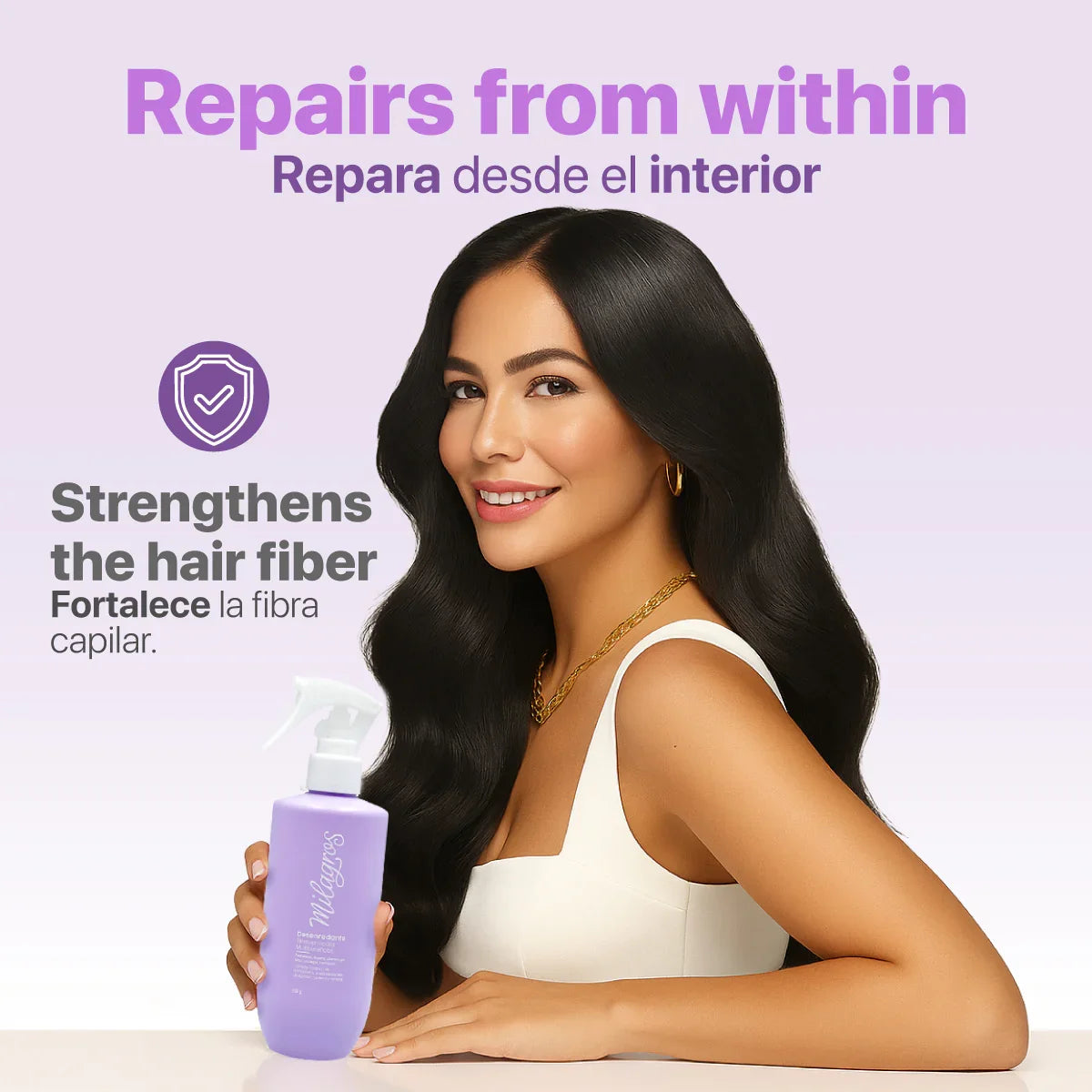 Milagros Desenredante Termoprotector Multibeneficios – Protección, Hidratación y Suavidad