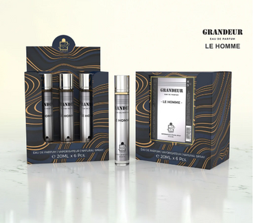 Grandeur Le Homme Eau de Parfum 20ml – Mens Cologne Fragrance, Long Lasting Scent, Woody Aromatic Notes, Travel Size Perfume for Me