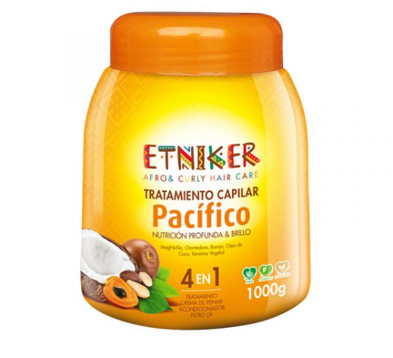 ETNIKER Pacífico Hair Treatment – Deep Moisture & Repair Mask with Paradise Nut, Borojo & Vegetable Keratin – 1000g