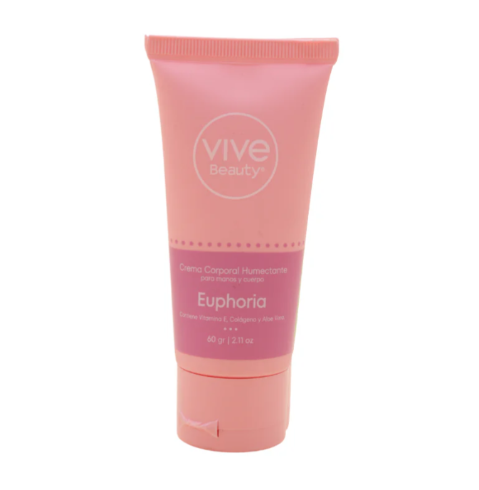 Vive Beauty Euphoria Mini Body Cream ā Hydrating Travel Size Body Lotion 60 g