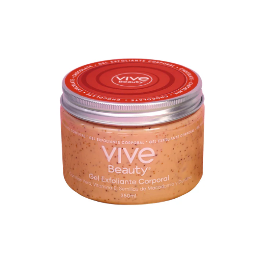 Vive Beauty Chocolate Body Scrub Gel 350ml — Deep Exfoliation, Smooth Renewed Skin & Indulgent Chocolate Scent