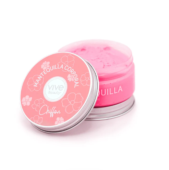 Vive Beauty Chiffon Body Butter 200ml — Aloe Vera & Vitamin E, Soft Flexible Skin, Deep Moisture & Subtle Sweet Scent
