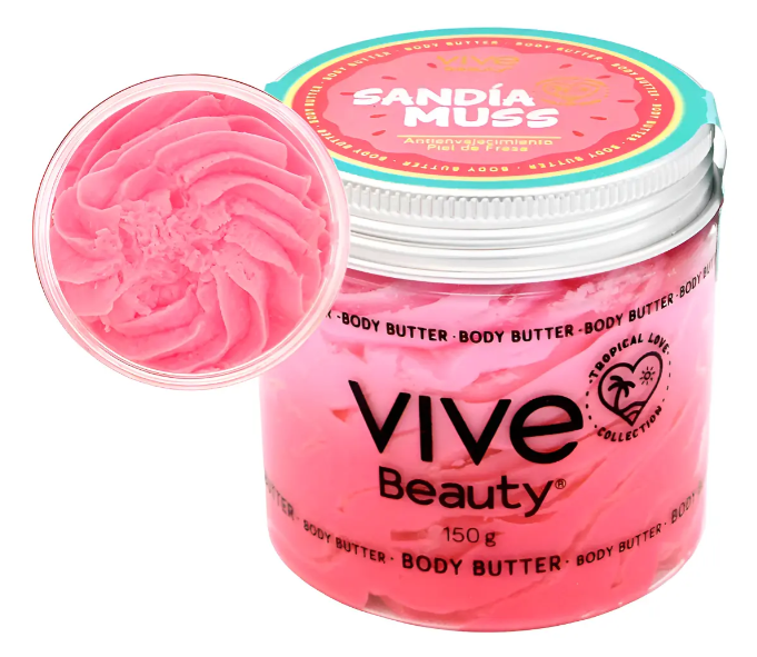 Vive Beauty Watermelon Body Butter 170g – Hydrating & Smoothing Cream for Soft, Glowing Skin
