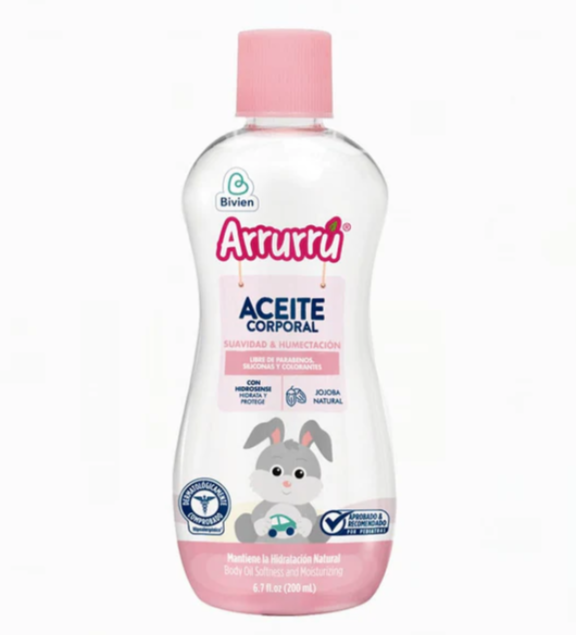 Arrurrú Aceite Suavidad y Humectación 200ml — Lightweight Daily Body Oil for Soft, Hydrated Skin