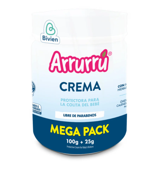 Arrurrú Crema con Caléndula 100+25g — Protege y Suaviza la Piel| Hipoalergénica
