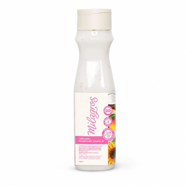 Milagros Biorepolarizador Advance 20 — Intensive Hair Repair Treatment with Keratin, Amino Acids & UV Filter