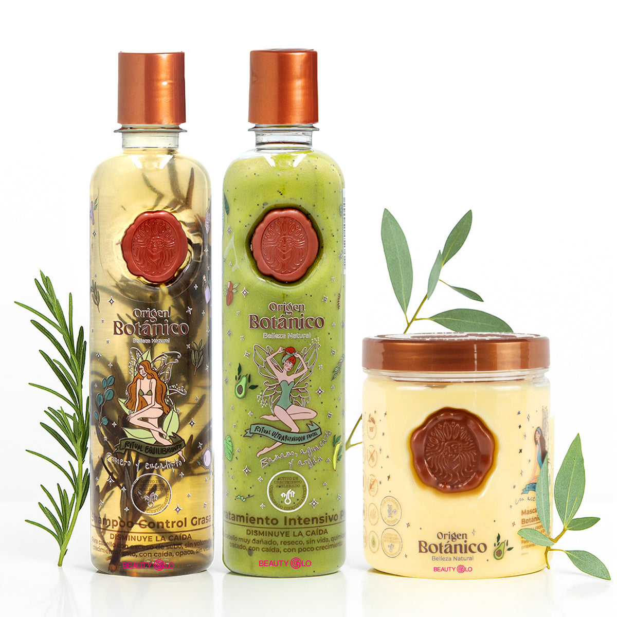 Ritual Botanico Hair Rescue & Cleansing Kit – Plex + Rosemary Shampoo + Bomb Mask