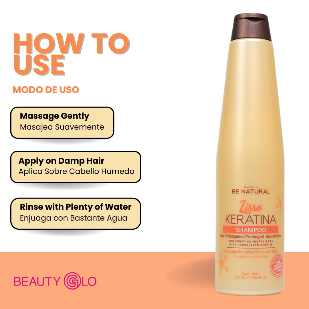 KIT Anti Frizz-Ritual Botanico Keratina Organica 250 ml, Be Natural Shampoo con Keratina, La Pocion Tratamiento Acondicionador y OLE Oleo Bifasico Frutal
