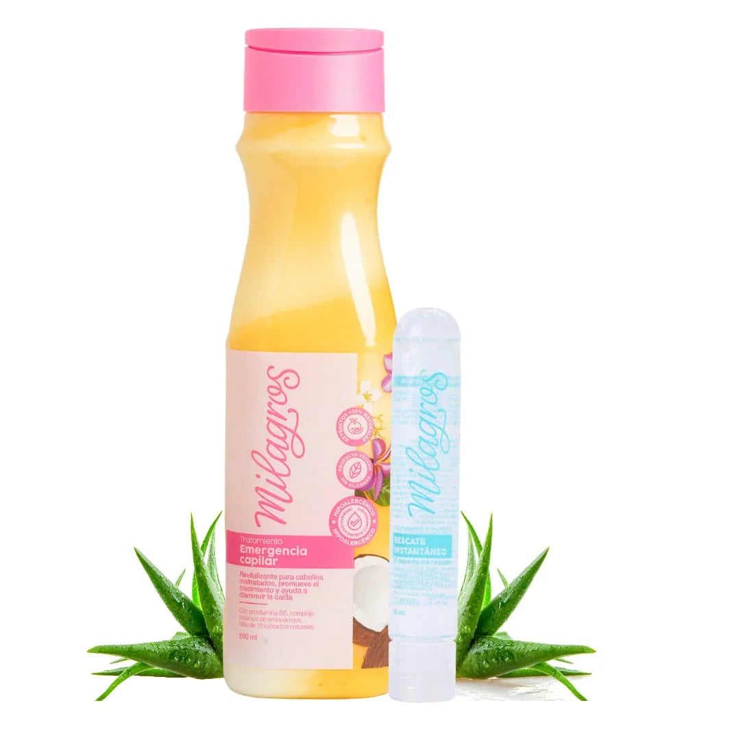 Milagros Emergency Hair Treatment Kit with Blue Ampoule