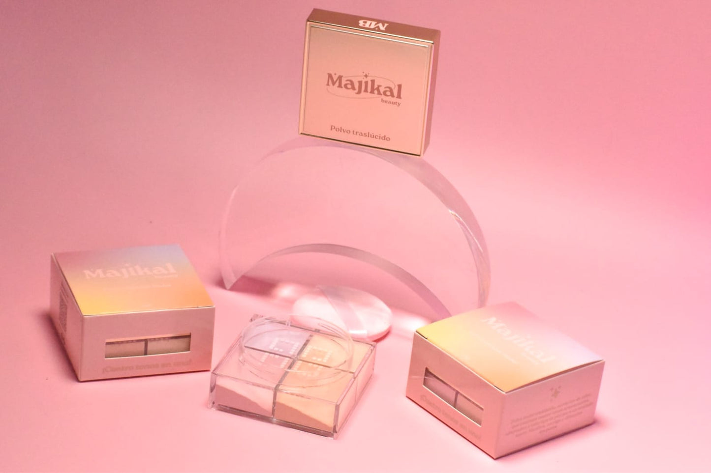 Majikal Beauty Polvo Traslúcido 4 Colores – Acabado Suave y Matificante
