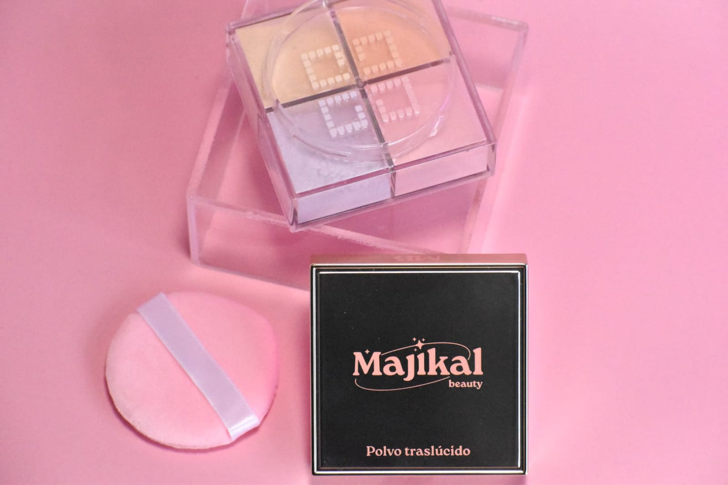 Majikal Beauty Polvo Traslúcido 4 Colores – Acabado Suave y Matificante