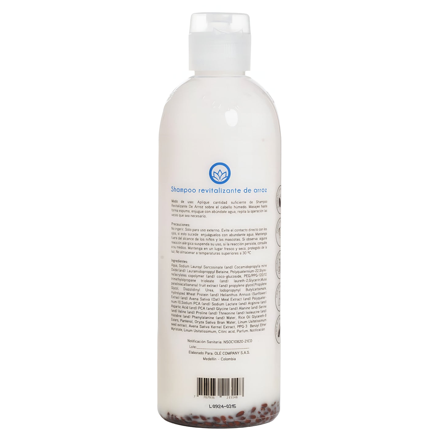Ole Capilar Shampoo Crecimiento Arroz y Linaza