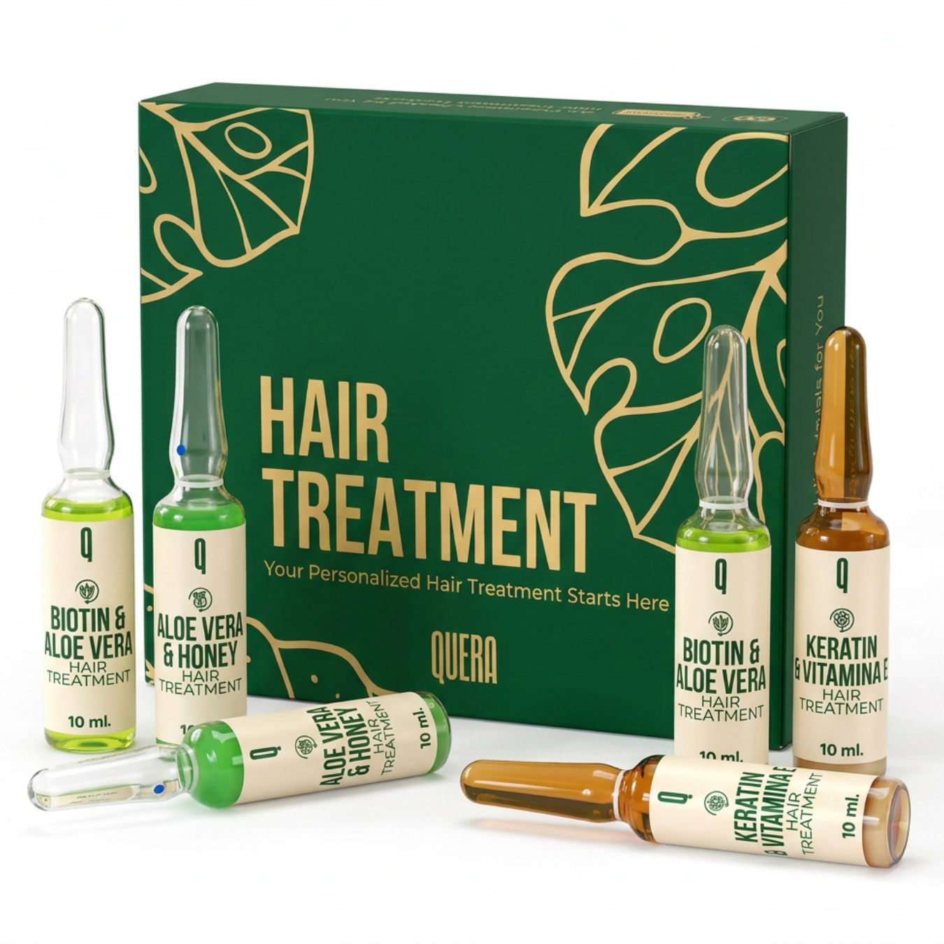 Happy Scalp Hair Care Kit – Keratin & Vitamin E + Aloe Vera & Honey + Biotin & Aloe (6 Hair Ampoules Set)