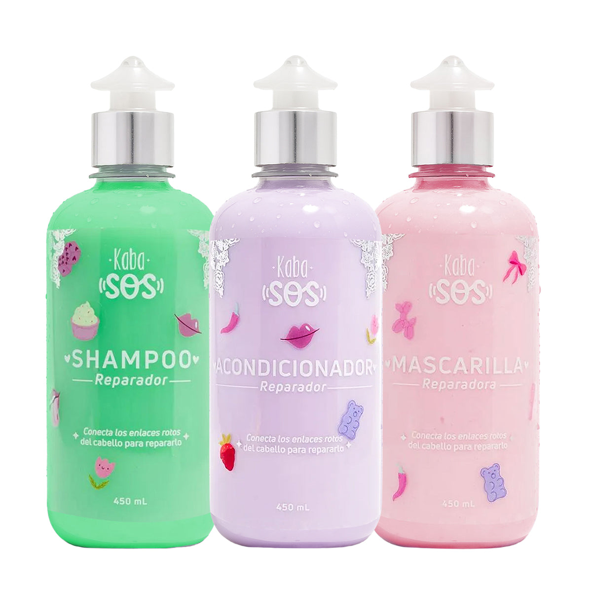 Kit Reparador - Shampoo reparador - Acondicionador reparador - Mascarilla Reparadora para Cabello Seco y Dañado