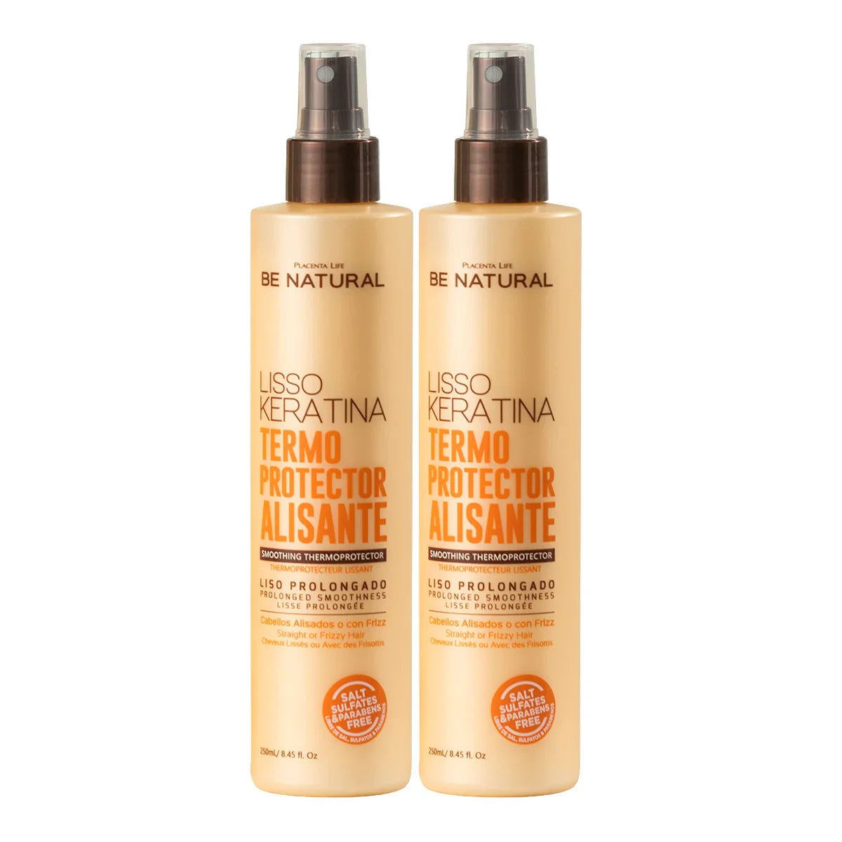 Be Natural Liso Keratina Termoprotector Alisante Renueva tu Cabello Naturalmente | Lisso Keratina 250 ML