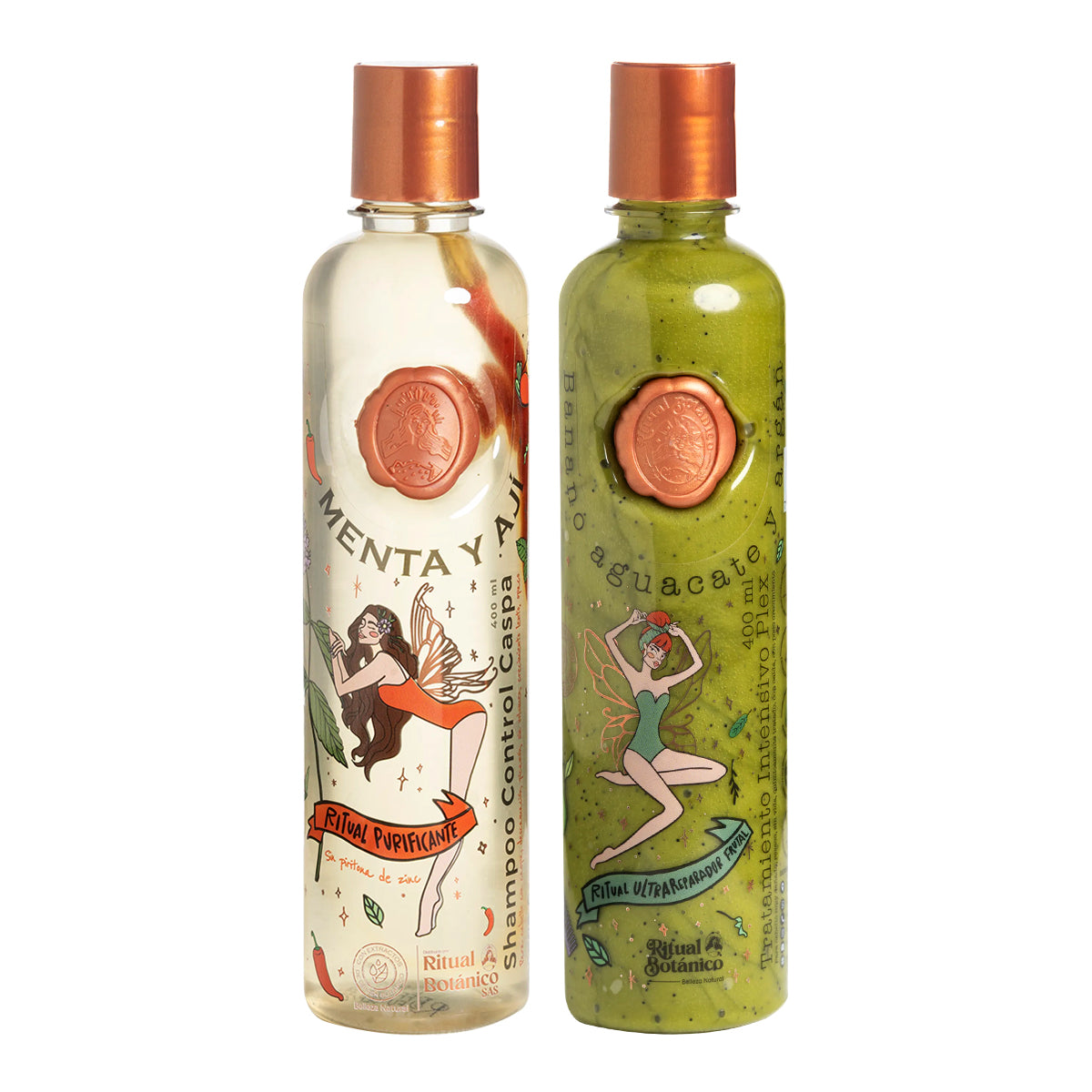 Ritual Botánico Shampoo Anti Caspa  y Tratamiento Plex – Reparación, Hidratación y Crecimiento Capilar