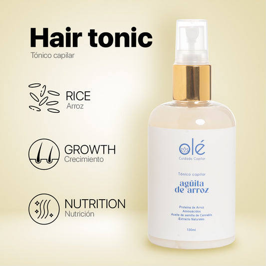 OLE Tónico Revitalizante Aguita de Arroz - Hair Growth & Strength 130 ml