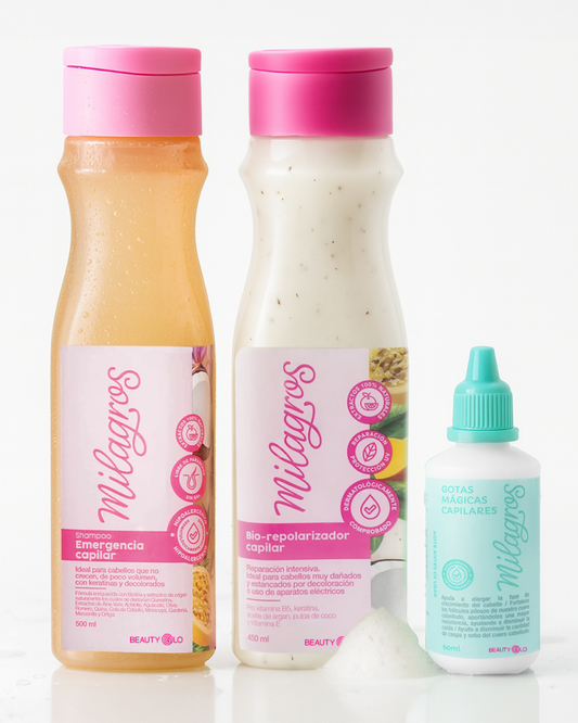 Berlys – Kit Crecimiento Shampoo Emergencia, BioRepolarizador y Gotas Mágicas, Reparación y Crecimiento Intensivo