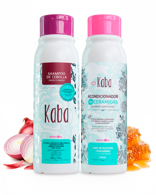 Kaba Onion Shampoo and Ceramide Conditioner – Repair & Shine Set