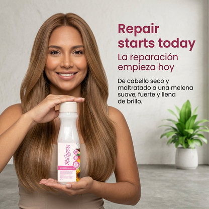 Milagros Biorepolarizador Advance 20 — Intensive Hair Repair Treatment with Keratin, Amino Acids & UV Filter