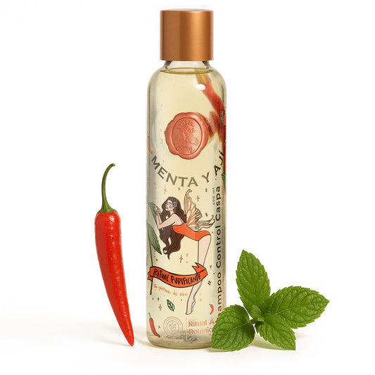 Ritual Botánico Shampoo Control Caspa con Menta y Ají – Limpieza Efectiva y Salud Capilar