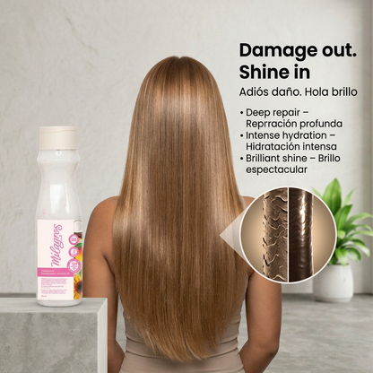Milagros Biorepolarizador Advance 20 — Intensive Hair Repair Treatment with Keratin, Amino Acids & UV Filter