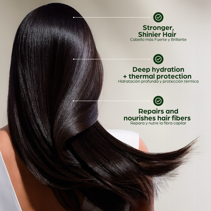 QUERA Organic Salon Hair At Home Keratin Treatment – Cherry Scent Anti Frizz System for Smooth Silky Hair
