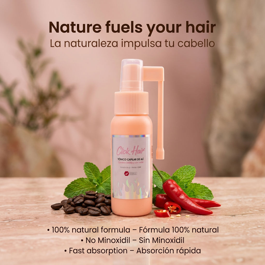 Click Hair Chash Tonic of Aji — Hair Growth Tonic | Strengthens Follicle & Accelerates Growth | Minoxidil Free | 60ml