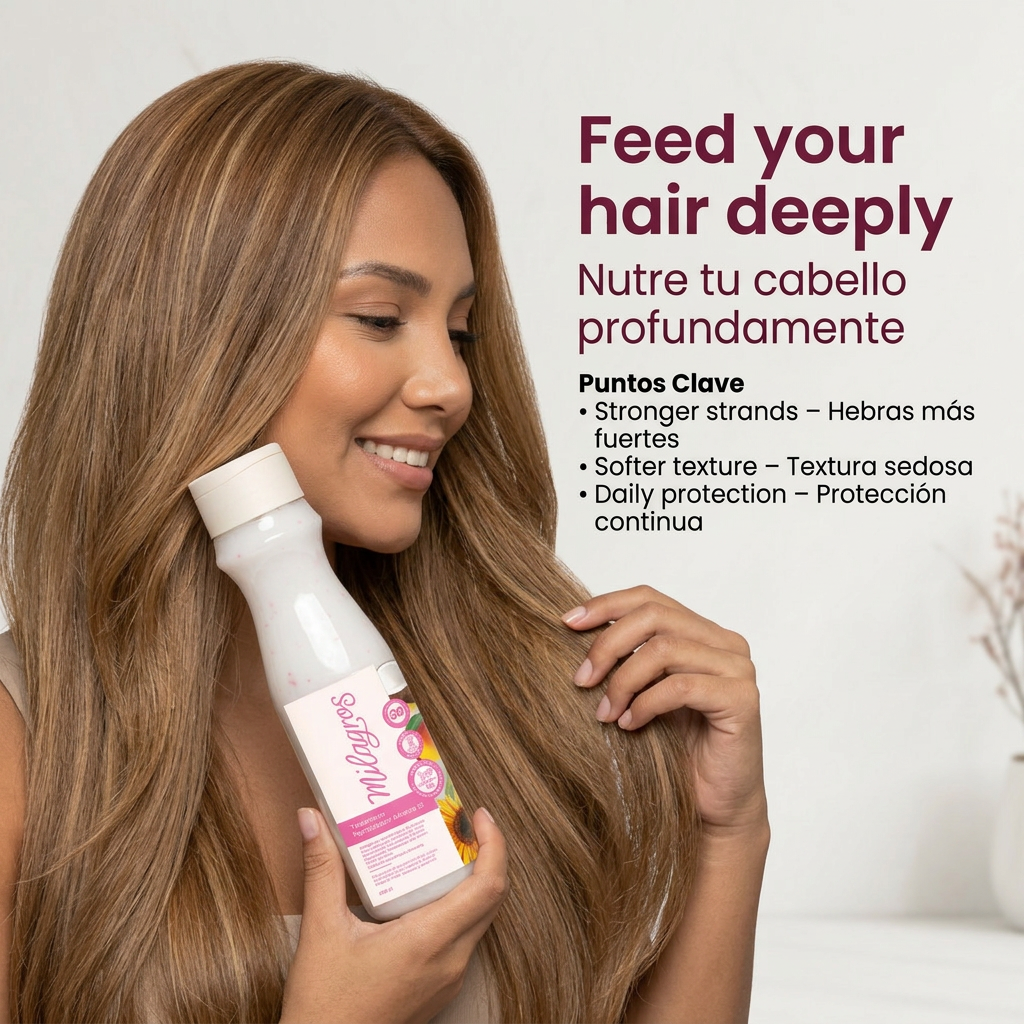 Milagros Biorepolarizador Advance 20 — Intensive Hair Repair Treatment with Keratin, Amino Acids & UV Filter