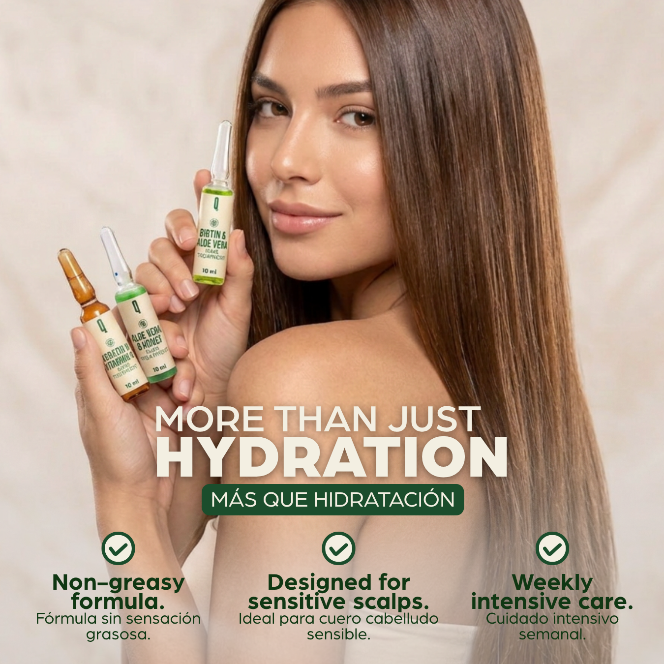 Happy Scalp Hair Care Kit – Keratin & Vitamin E + Aloe Vera & Honey + Biotin & Aloe (6 Hair Ampoules Set)