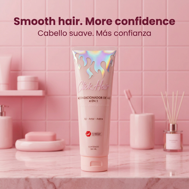 Click Hair Chili Conditioner 4-in-1 – Hydration, Shine & Detangling | Keratin, Silk Amino Acids & Wheat Protein | For All Hair Types