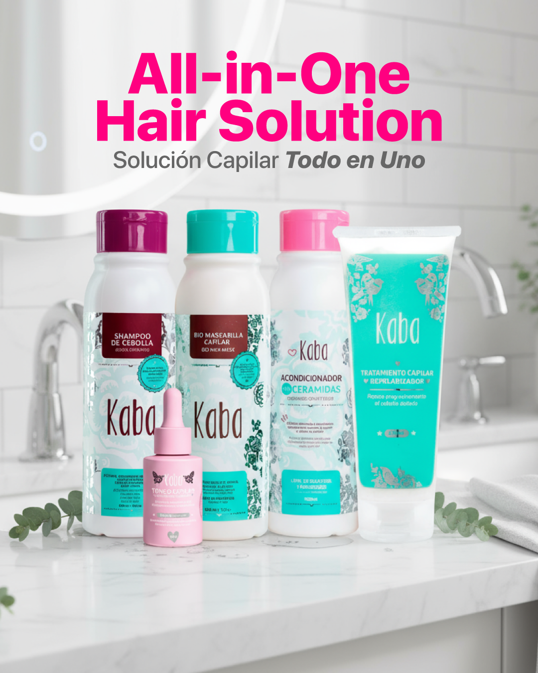 KABA Hair Renewal 5-in-1 Kit – Growth, Repair & Protection