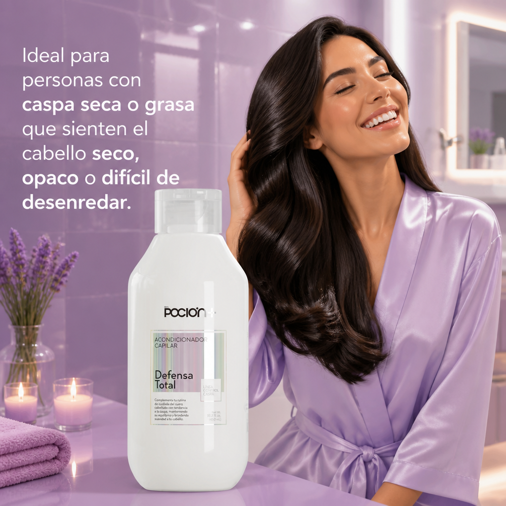 La Poción Control Caspa Conditioner — Lightweight Detangling Formula for Dry or Oily Dandruff | Soothes Scalp & Reduces Flaking