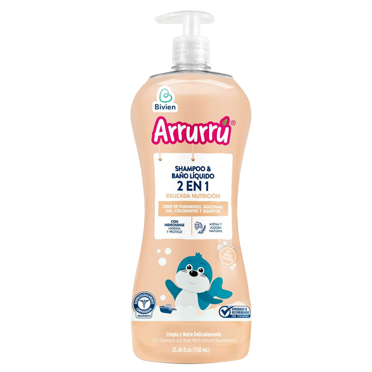 Arrurru Original Shampoo & Liquid Bath – Gentle Daily Care 750 ml