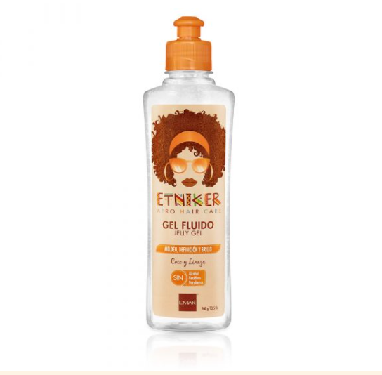 ETNIKER Jelly Gel – Coconut & Flaxseed Curl Defining Gel – Long-Lasting Hold, Frizz Control & Shine – 300g
