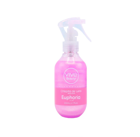 Vive Beauty Euphoria Glitter Body Splash 200ml — Delicate Shimmer, Fresh Fragrance & Magical Radiant Glow