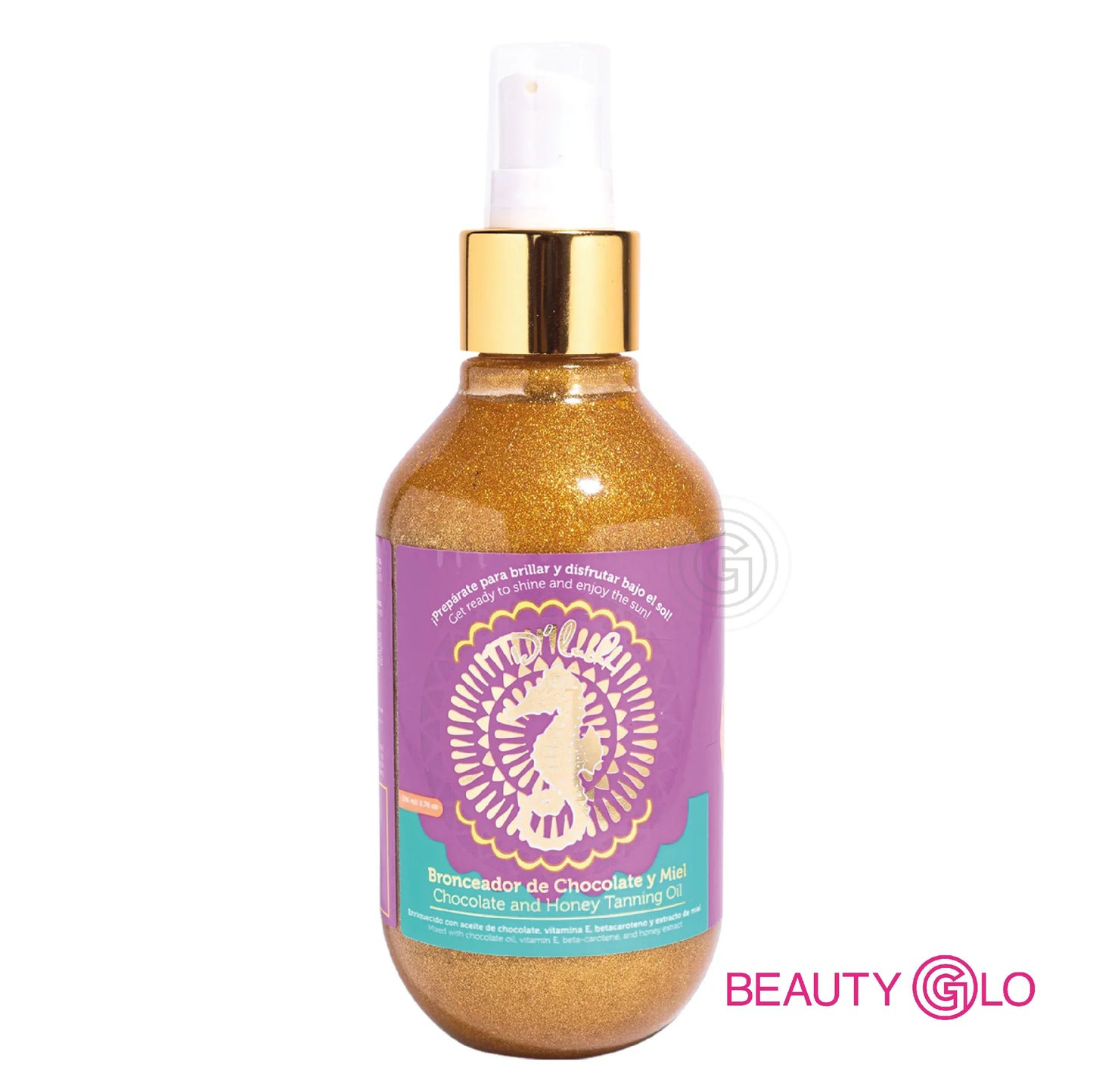 Bronceador Protector Solar D'Luchi - Chocolate y Miel 200ml para Bronceado Rápido, Natural y Ecológico